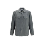 Gray Wool Oves Aries Dress Shirt