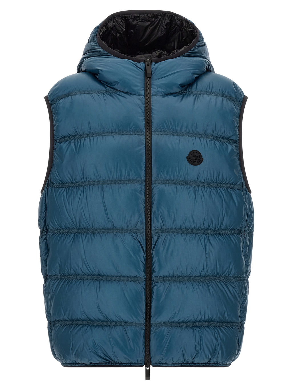 Blue Polyamide Full-Length Jacket