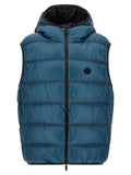 Blue Polyamide Full-Length Jacket