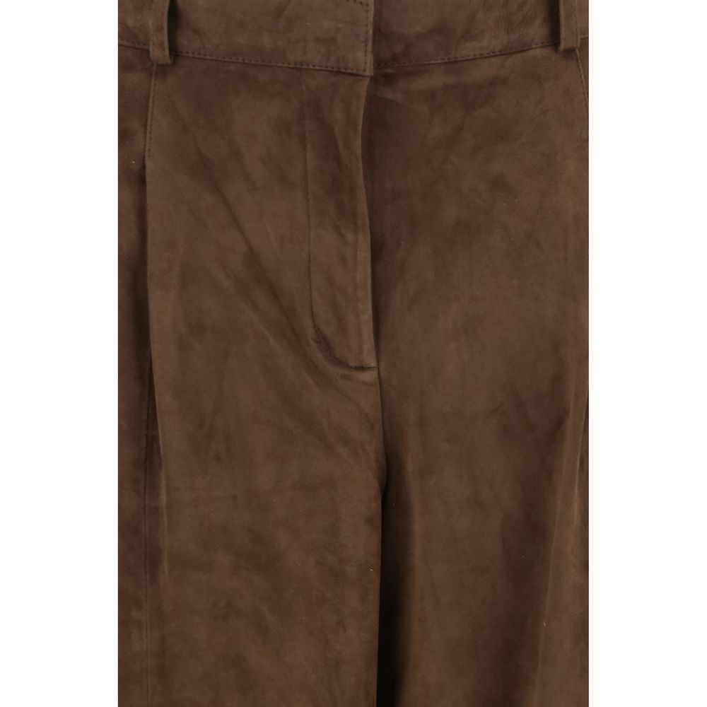Brown Leather Pants