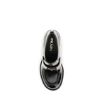 Black Calf Leather Bos Taurus Platform Loafers