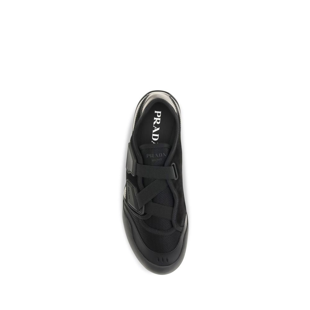 Black Calf Leather Bos Taurus Athletic Sneakers