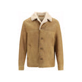 Brown Leather Full-Length Jacket