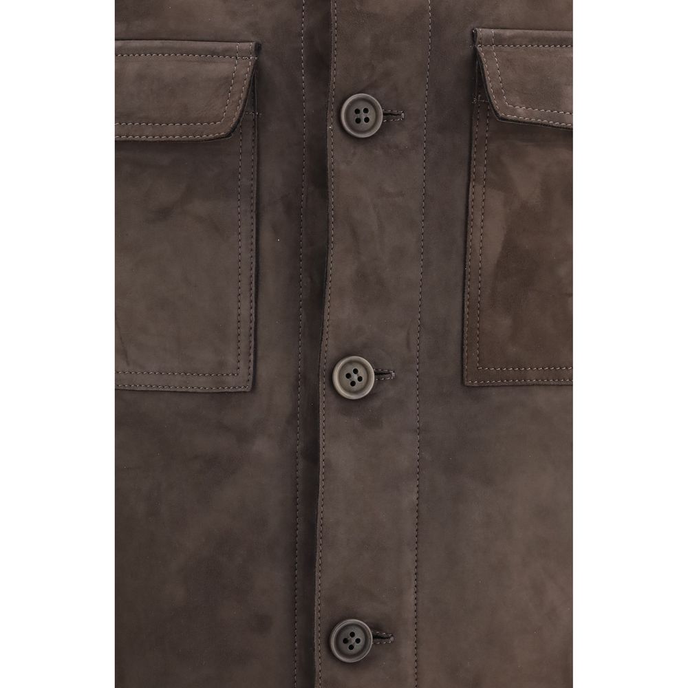 Brown Leather Leather Jacket