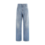 Blue Cotton Relaxed Fit Jeans