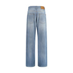 Blue Cotton Relaxed Fit Jeans