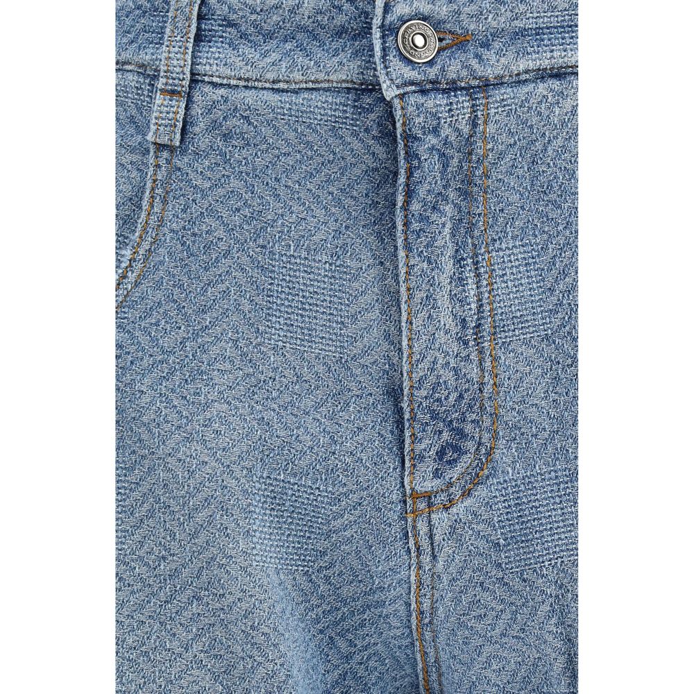 Blue Cotton Relaxed Fit Jeans