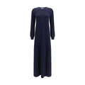 Blue Cashmere Casual Dress