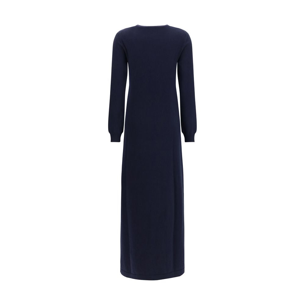 Blue Cashmere Casual Dress