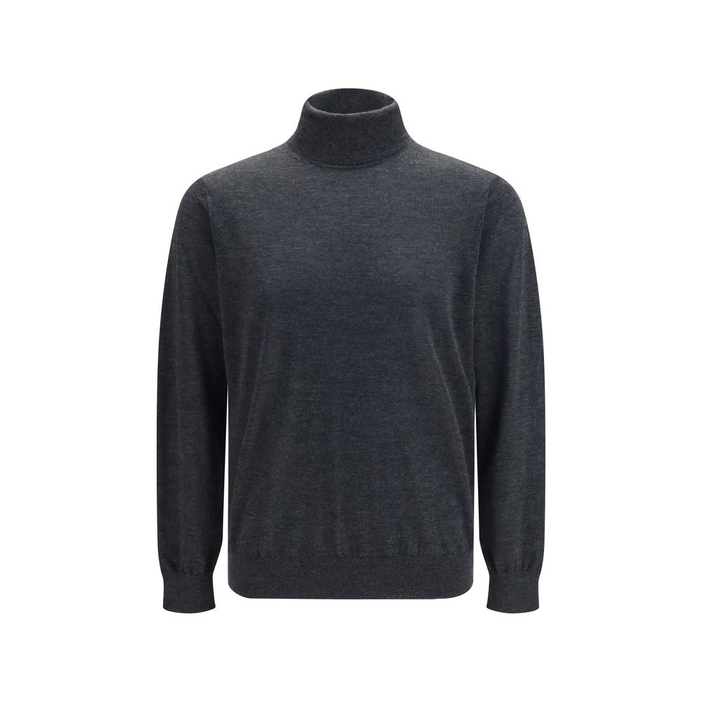 Gray Cashmere Turtleneck