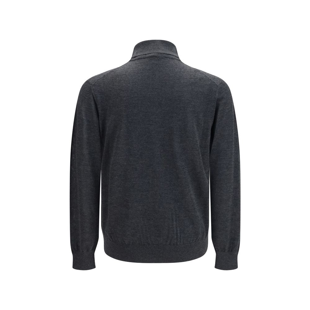Gray Cashmere Turtleneck