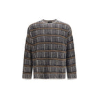 Blue Silk Sweatshirt