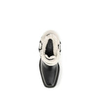 Black Calf Leather Bos Taurus Ankle Boots