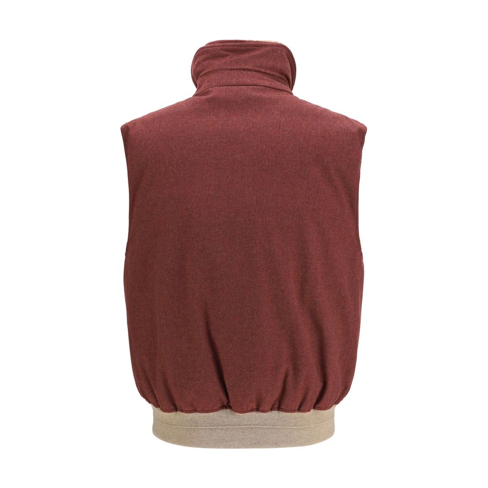 Bordeaux Wool Oves Aries Sleeveless Jacket