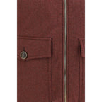 Bordeaux Wool Oves Aries Sleeveless Jacket