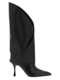 Black Calfskin Over The Knee
