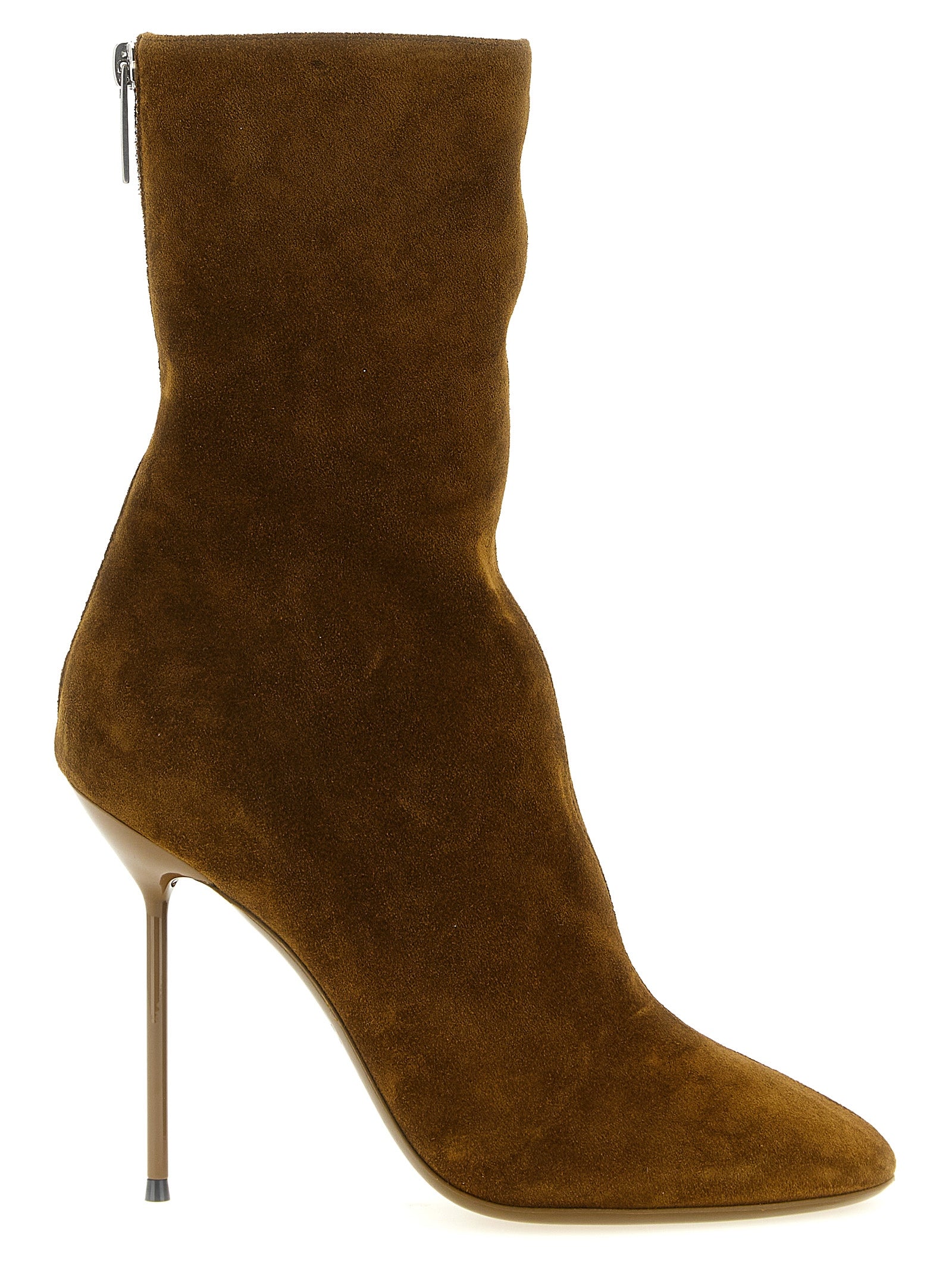 Brown Calfskin Ankle Boots