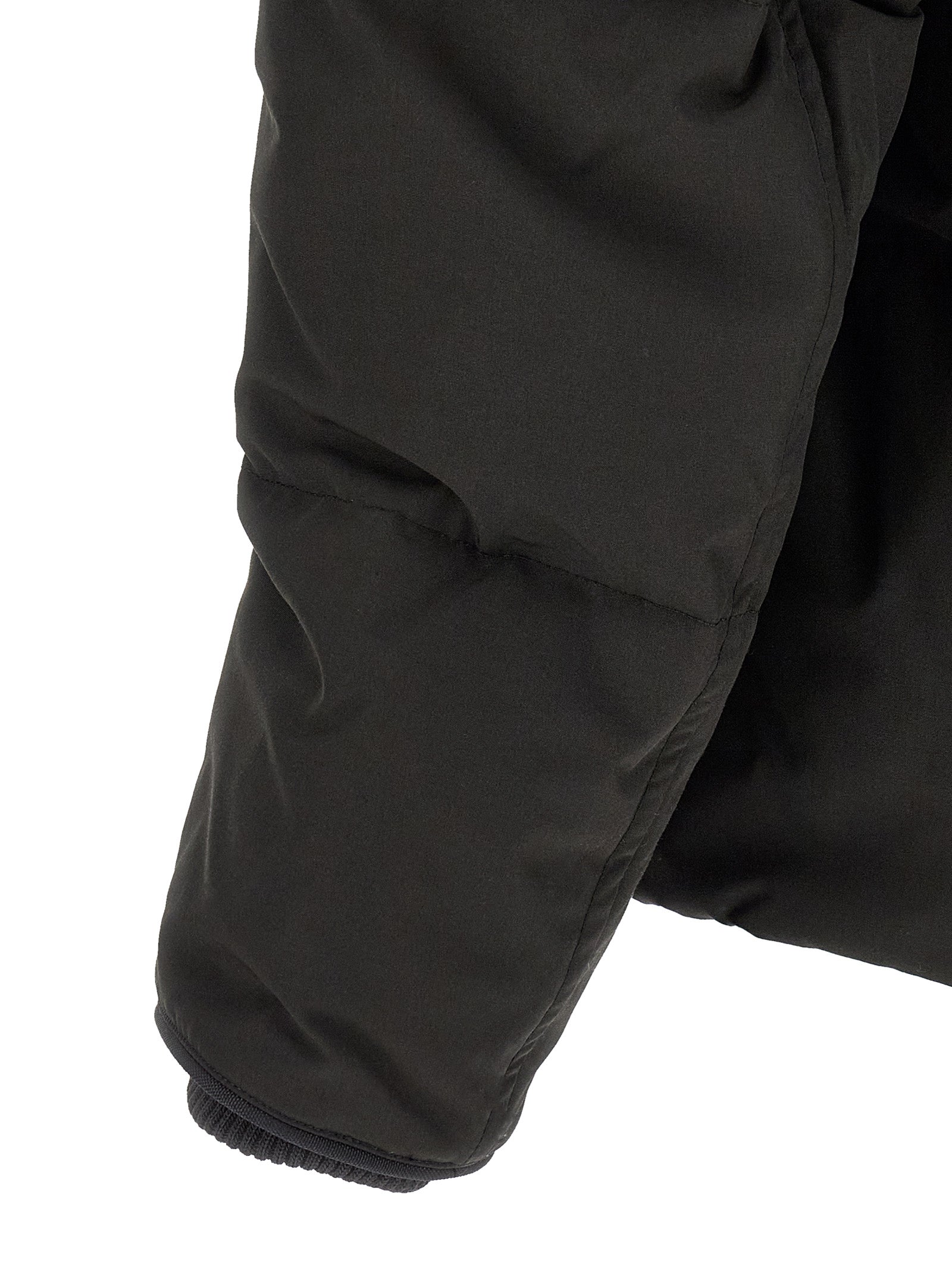 Black Polyester Parka