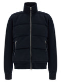 Blue Virgin Wool Full-Length Jacket