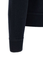 Blue Virgin Wool Full-Length Jacket