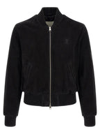Black Goatskin Bomber