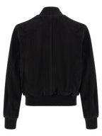 Black Goatskin Bomber