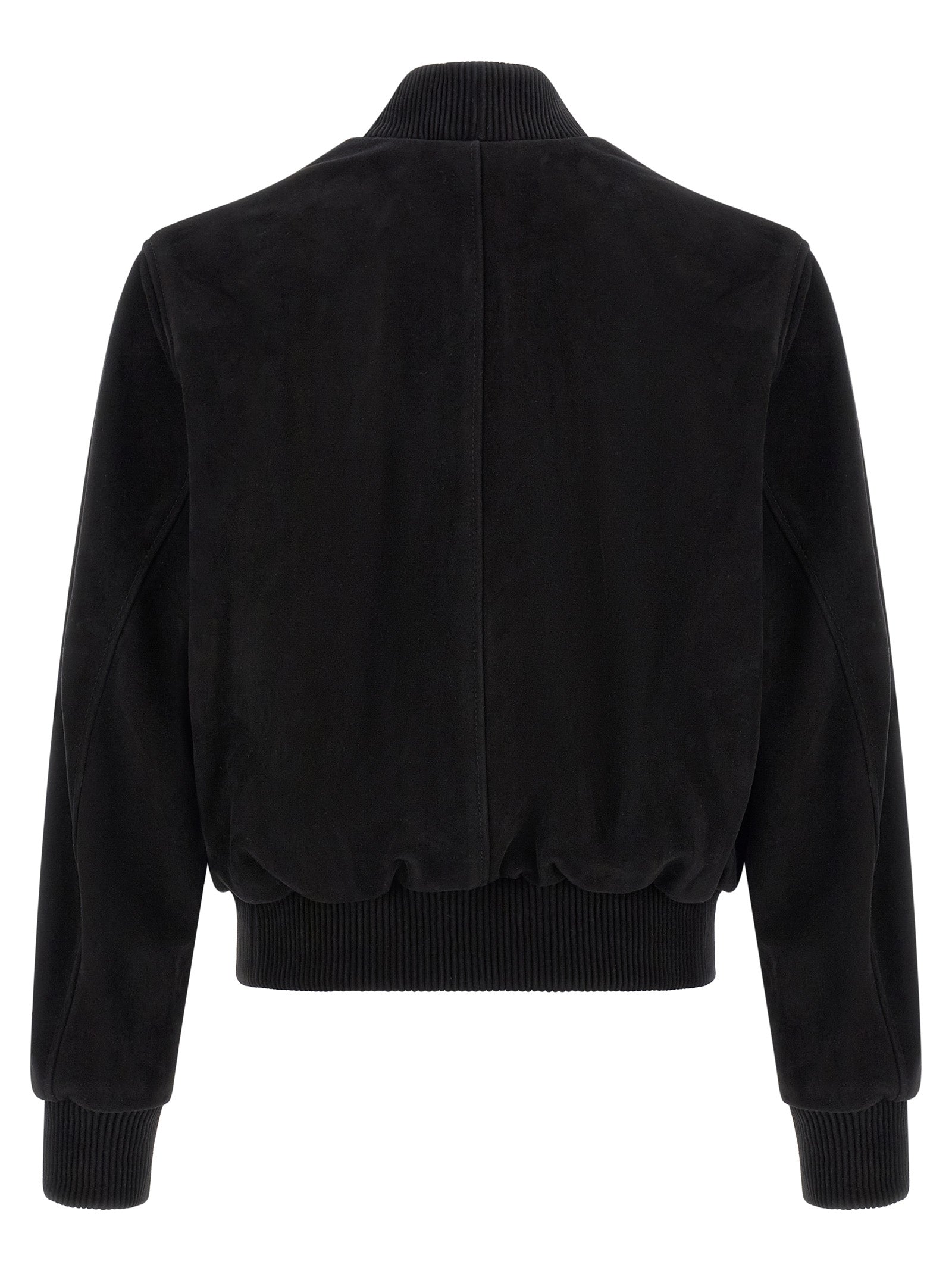 Black Goatskin Bomber