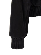 Black Goatskin Bomber