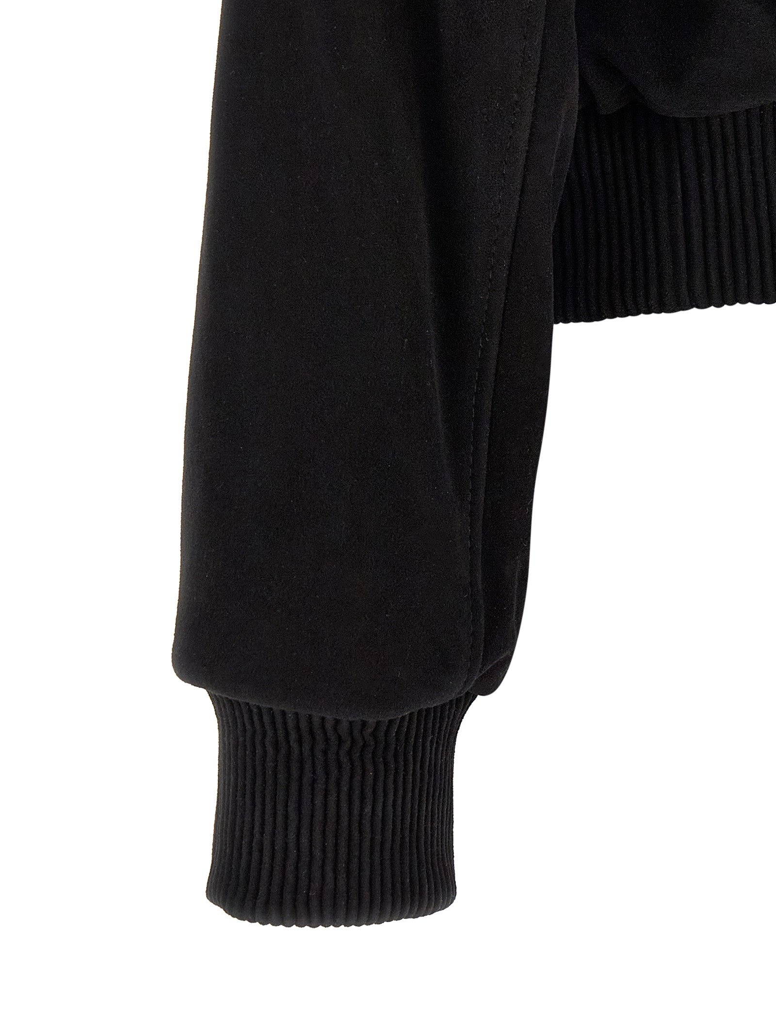 Black Goatskin Bomber