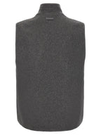Gray Virgin Wool Sleeveless Jacket