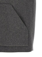 Gray Virgin Wool Sleeveless Jacket