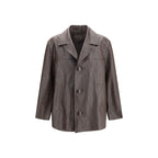 Black Wool Oves Aries Leather Jacket