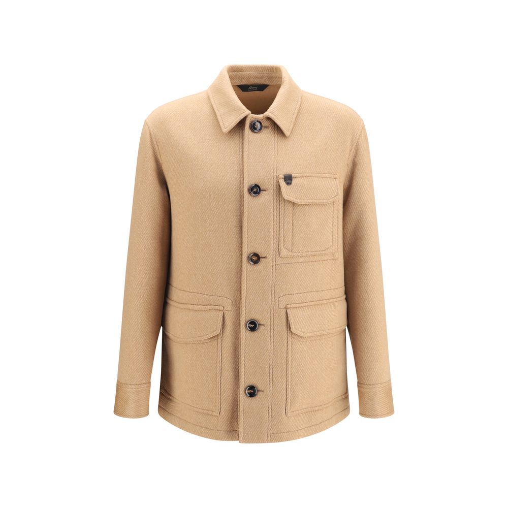 Beige Cashmere Leather Jacket