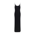 Black Viscose Casual Dress