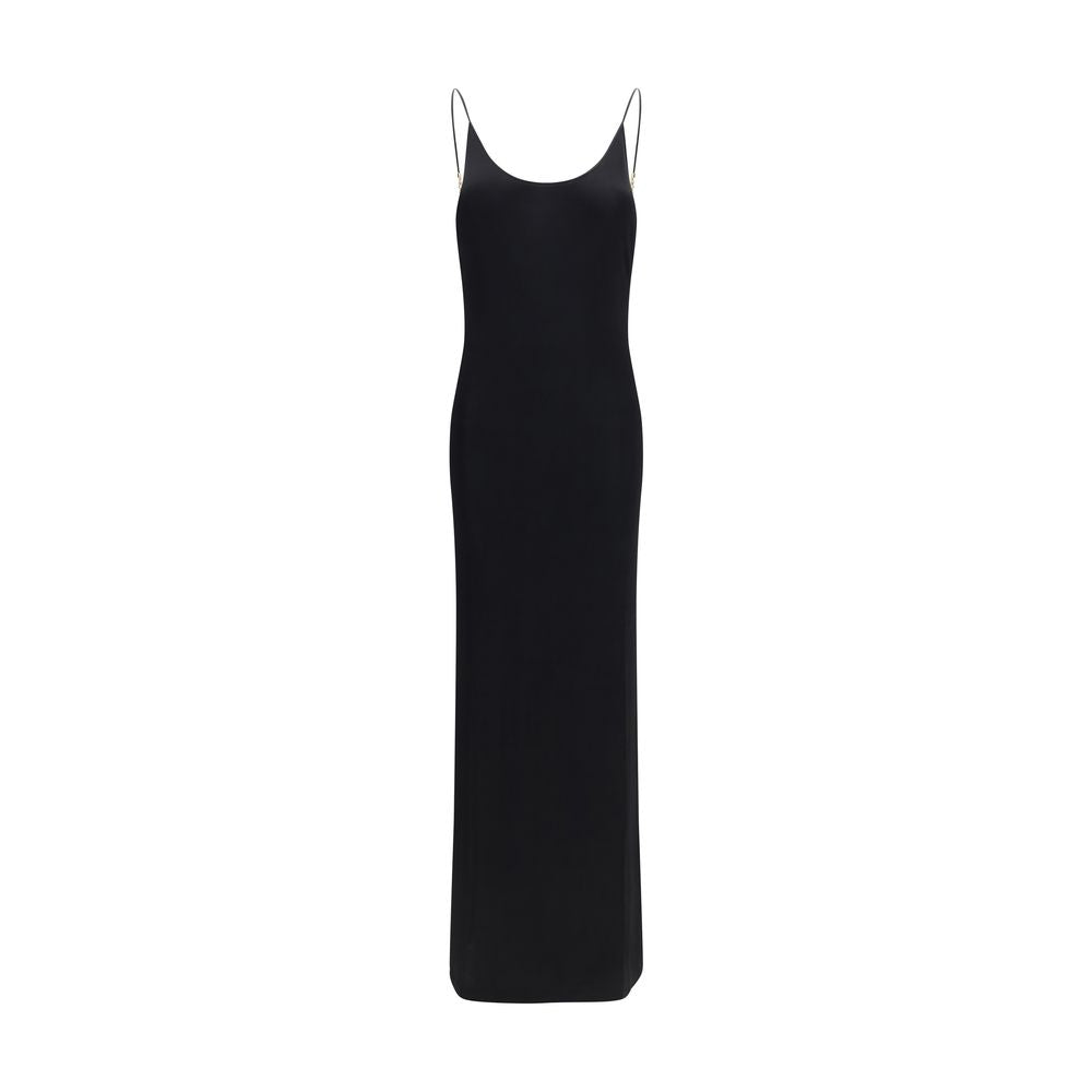Black Viscose Casual Dress