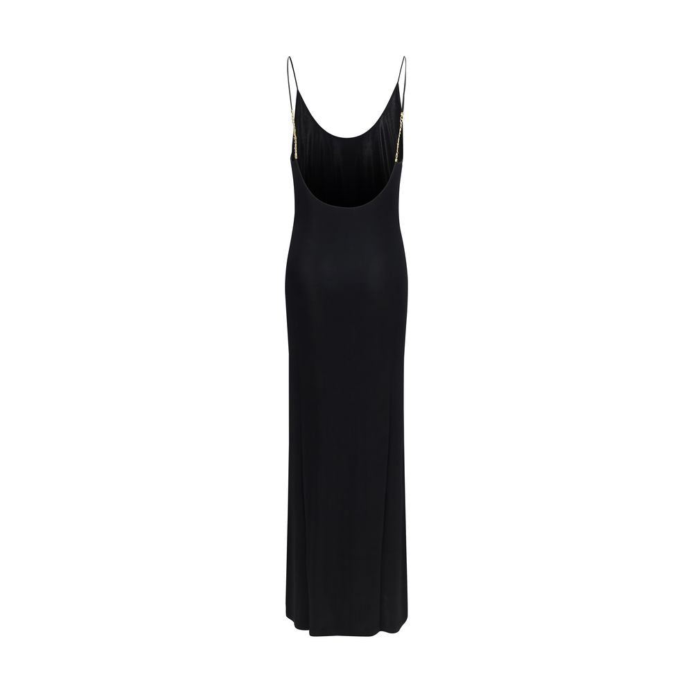Black Viscose Casual Dress