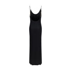 Black Viscose Casual Dress