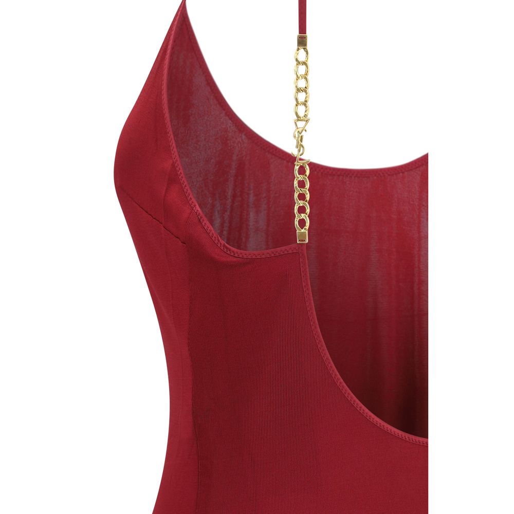 Bordeaux Viscose Cocktail Dress