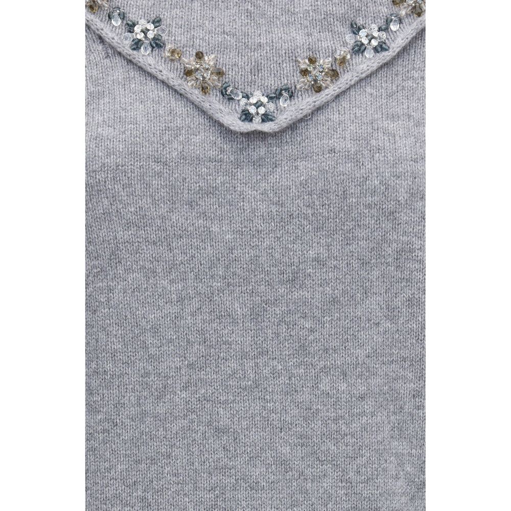 Gray Cashmere Sweatshirt