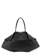 Black Calfskin Shoulder Bag