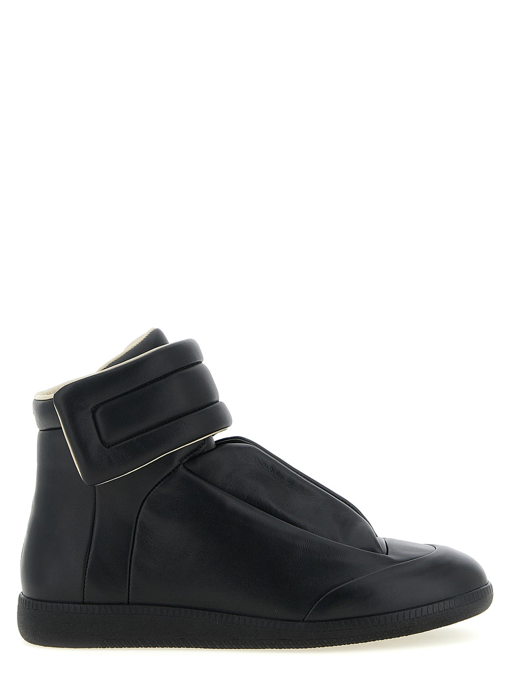 Black Calfskin Chunky Sneakers