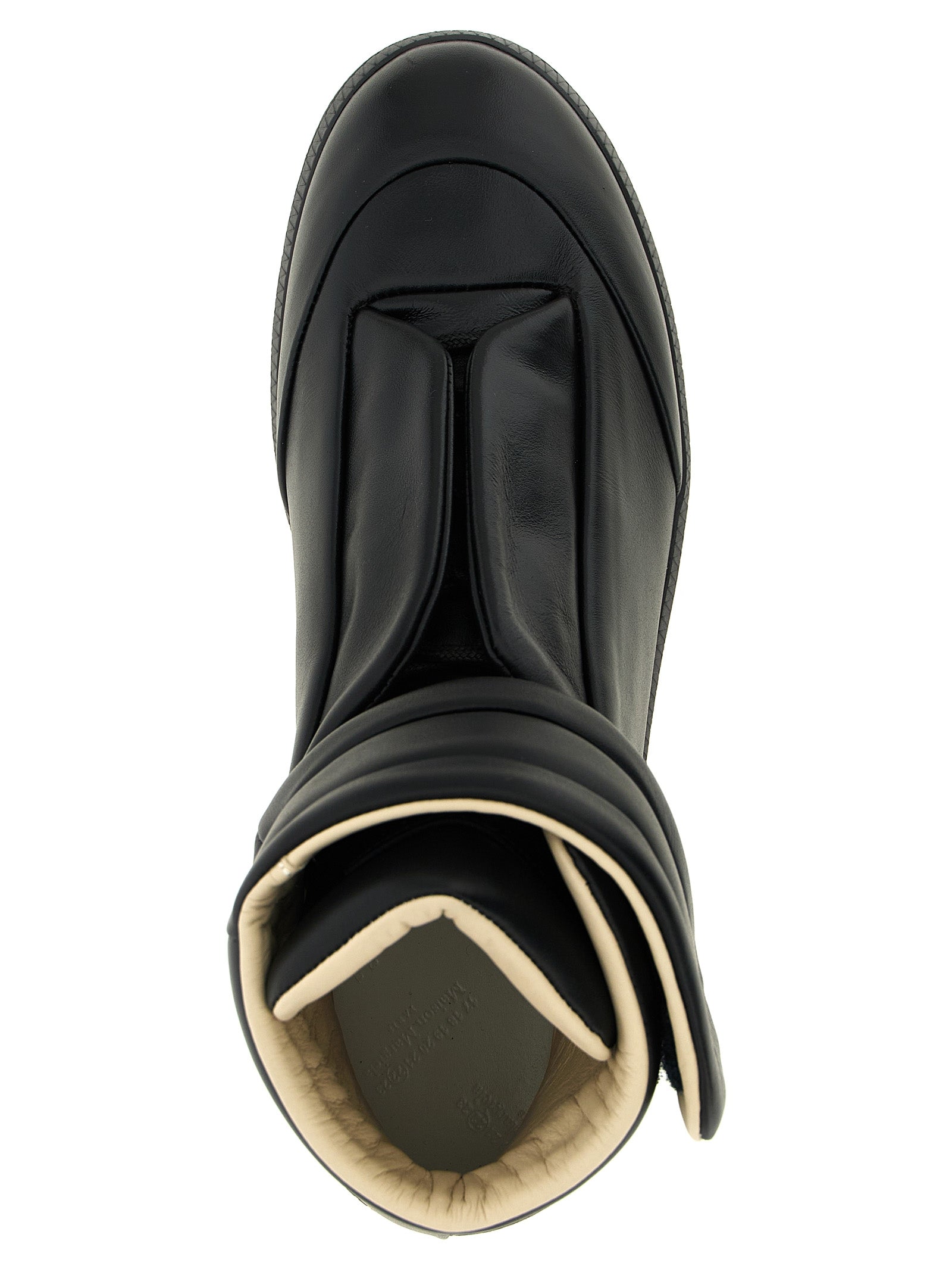 Black Calfskin Chunky Sneakers