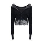 Black Cashmere Cardigan