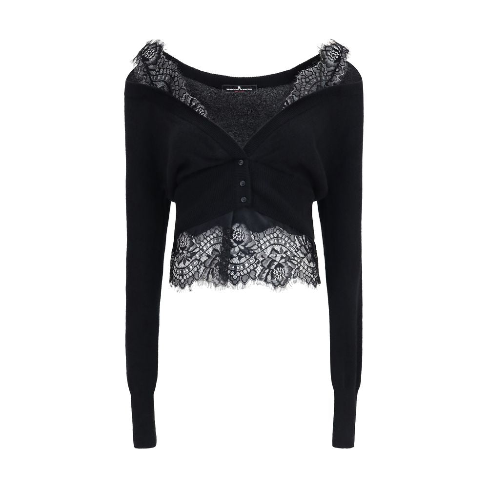 Black Cashmere Cardigan