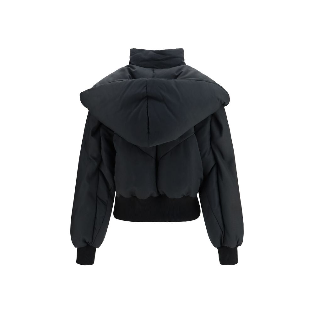 Black Cotton Shell Jacket