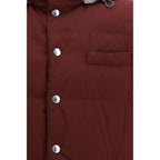 Bordeaux Polyester Sleeveless Jacket
