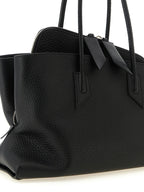 Black Bovine Leather Shoulder Bag