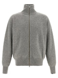 Gray Cashmere Cardigan