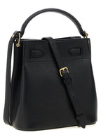 Black Calfskin Crossbody Bag