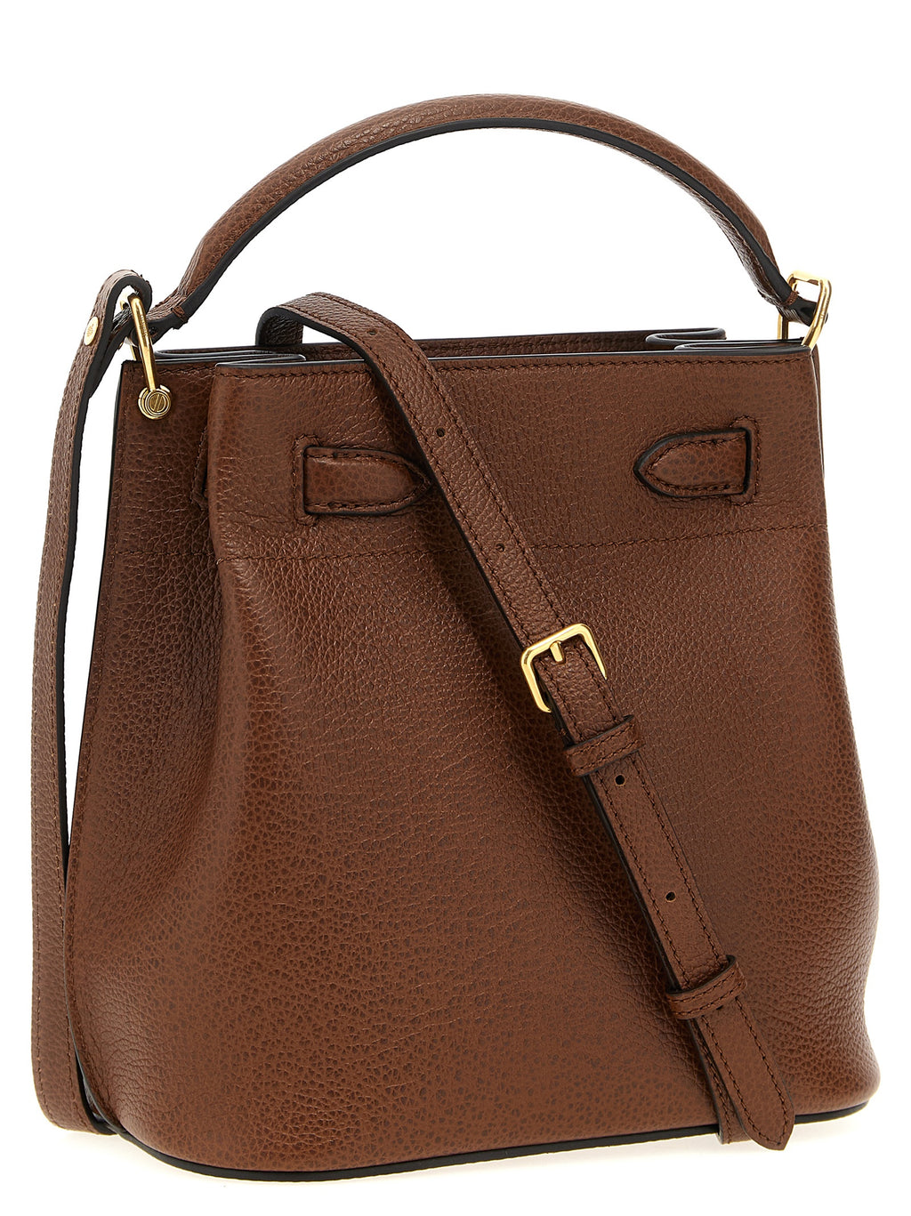 Brown Calfskin Crossbody Bag